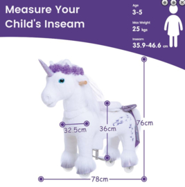 Ponycycle - paarse Unicorn