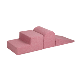 Foam blokken hindernisbaan 3 delig - teddy roze 