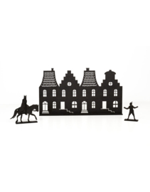 Grachtenpandjes met Sinterklaas en Piet