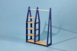 Montessori kledingrek - Blauw