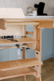 Modulaire leertoren met kinderstoel - Naturel