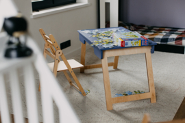 Inklapbare sensorische tafel - Blauw