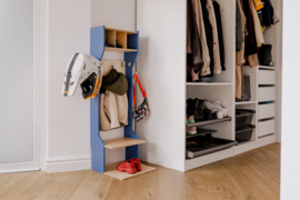 Kindervestiaire met opbergruimte - Blauw