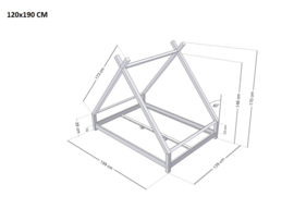 Tipi bed Tahuka in verschillende maten
