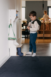 Kindervestiaire met opbergruimte - Wit