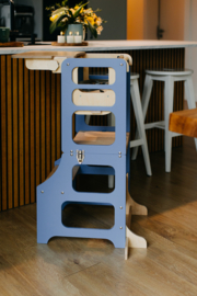 Modulair leertoren met kinderstoel - Blauw