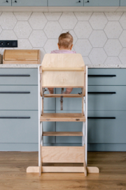 Modulaire leertoren met kinderstoel - Wit