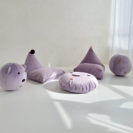 Fayne - Zitzak teddybeer violet