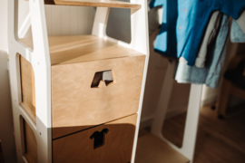 Montessori kledingkast - wit