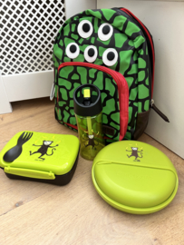 Back to school set - Zebra rugzak, snackbox, lunchbox en drinkbeker