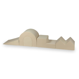 Foam speelset 5 elementen - Beige