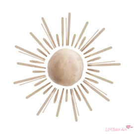 Muursticker hele zon