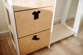 Montessori kledingkast - wit