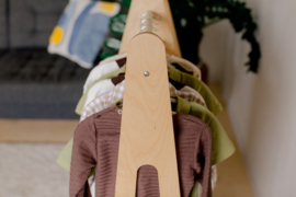 Montessori kledingkast met lades en rechthoekige grepen - Naturel