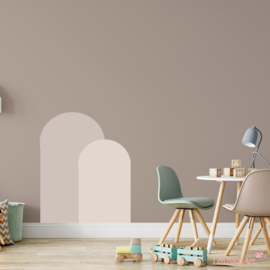 Muursticker taupe
