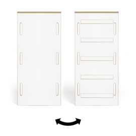 3-in-1 Montessori klimboog met Tafel en Glijbaan - ladder