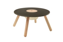 PlanToys - design ronde (krijt)tafel met opbergvak