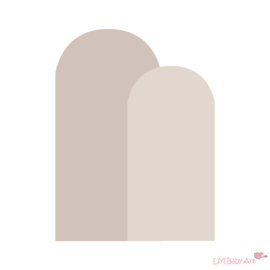 Muursticker taupe