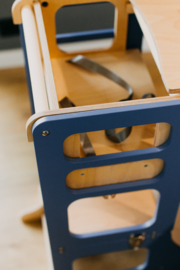 Modulair leertoren met kinderstoel - Blauw