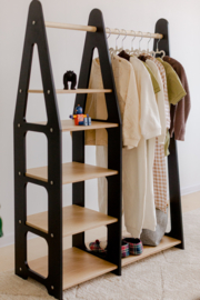 Montessori kledingrek -  Zwart