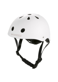 Witte Banwood Classic fiets Inclusief helm