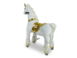 Rijdend speelgoed Unicorn in verschillende maten 3 t/m 10 jaar
