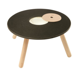 PlanToys - design ronde (krijt)tafel met opbergvak