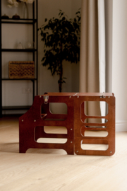 Modulaire leertoren, keukenkruk en bureau - Honey glaze