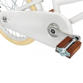 Witte Banwood Classic fiets Inclusief helm