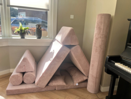 Modulaire speelbank - Corduroy licht roze