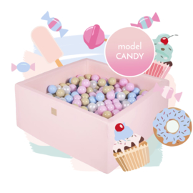Meow ballenbad vierkant “Candy” mix