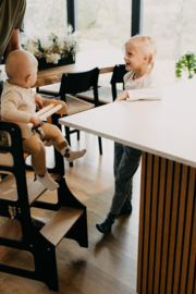Modulair leertoren met kinderstoel - zwart