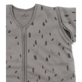 Jollein - Slaapzak Spot storm grey met afritsbare mouw - 90 cm