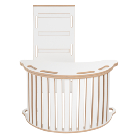 3-in-1 Montessori klimboog met Tafel en Glijbaan - ladder