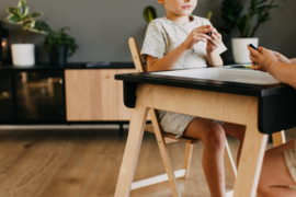 Inklapbare sensorische tafel met 2 bakken - zwart
