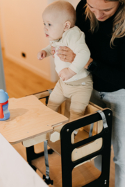 Modulair leertoren met kinderstoel - zwart