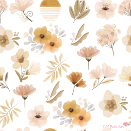 Behang bloemenpatroon