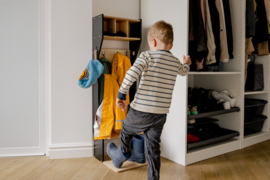 Kindervestiaire met opbergruimte - Zwart