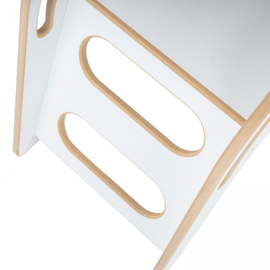 Meow Baby houten glijbaan junior - wit
