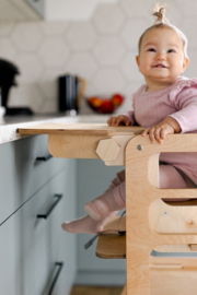 Modulaire leertoren met kinderstoel - Naturel