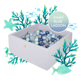 Meow ballenbad vierkant “Blue Lagoon” mix
