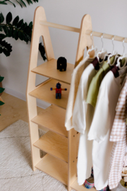 Montessori kledingrek - Naturel