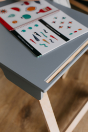 Inklapbare sensorische tafel - Grijs