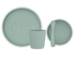 Jollein - Dinerset Siliconen Ash Green