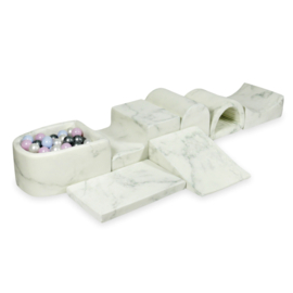 Foam speelset met ballenbak XL - marble