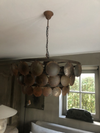 Schijfjeslamp roest, 60 cm .