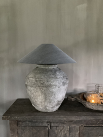 Chinese lampenkap grijs - antraciet, 60 cm •