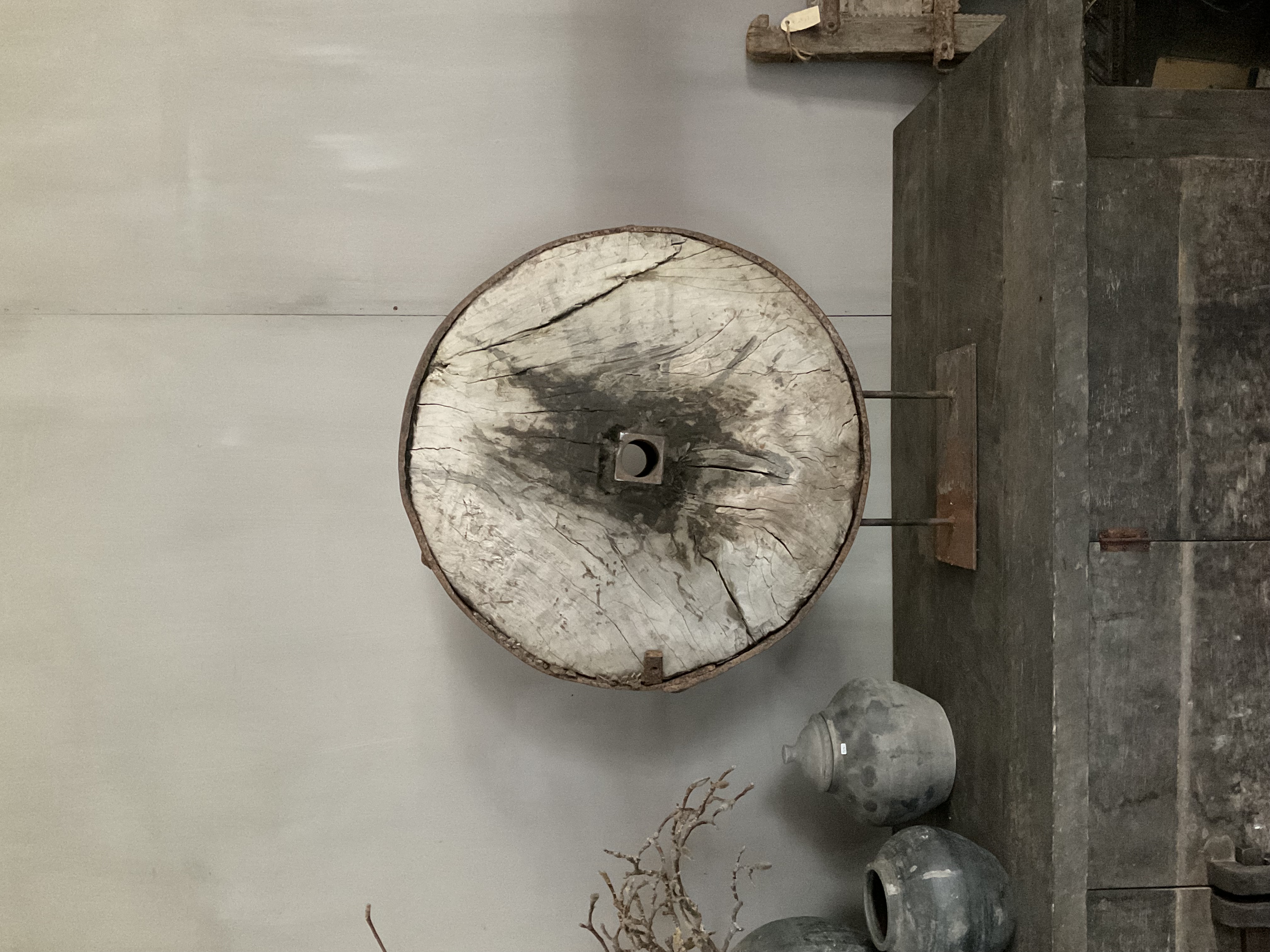 Houten wagenwiel, nr 4