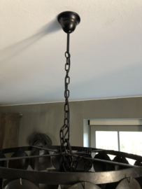 Schijfjeslamp zwart 50 cm