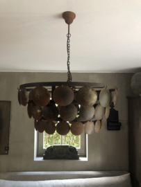 Schijfjeslamp roest, 60 cm .